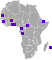 Africa users map